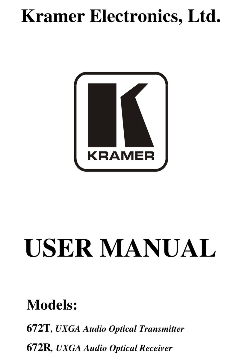 Kramer DigiTOOLS 672T Manual de usuario