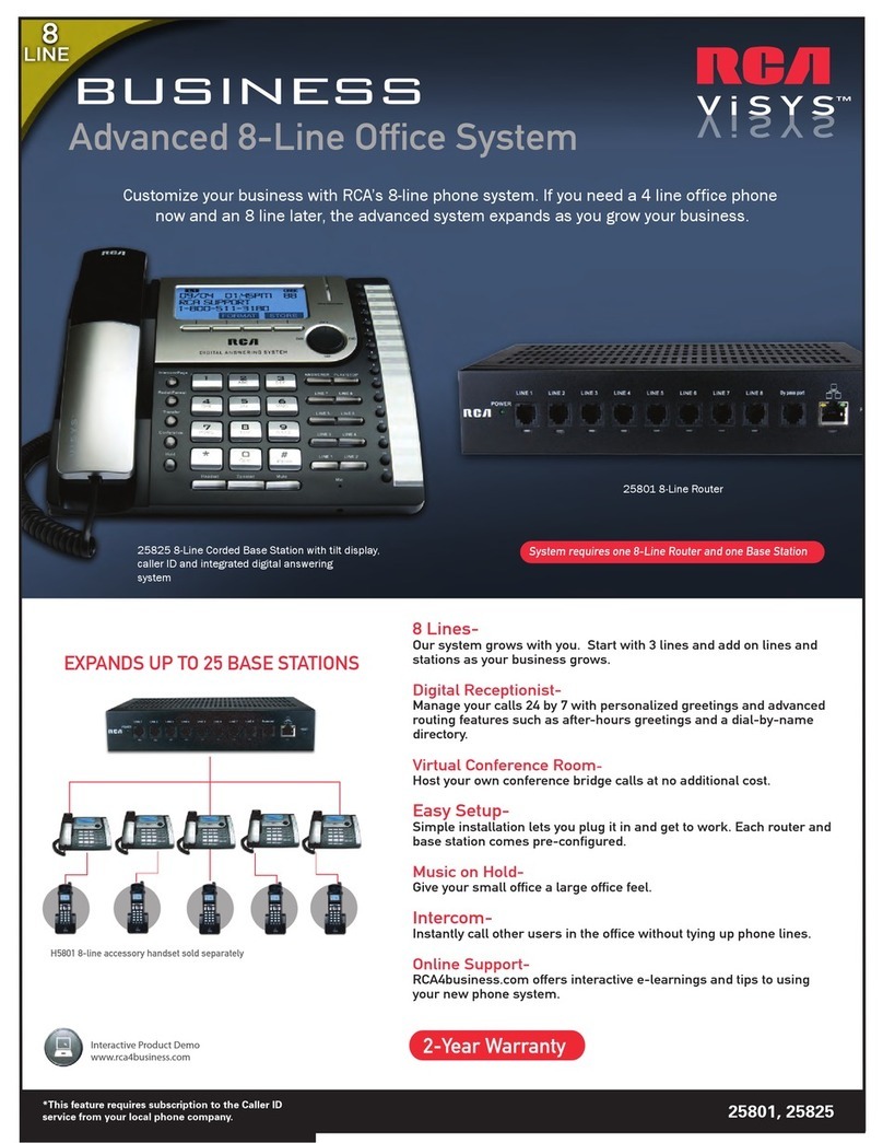 RCA 25825 Manual de usuario