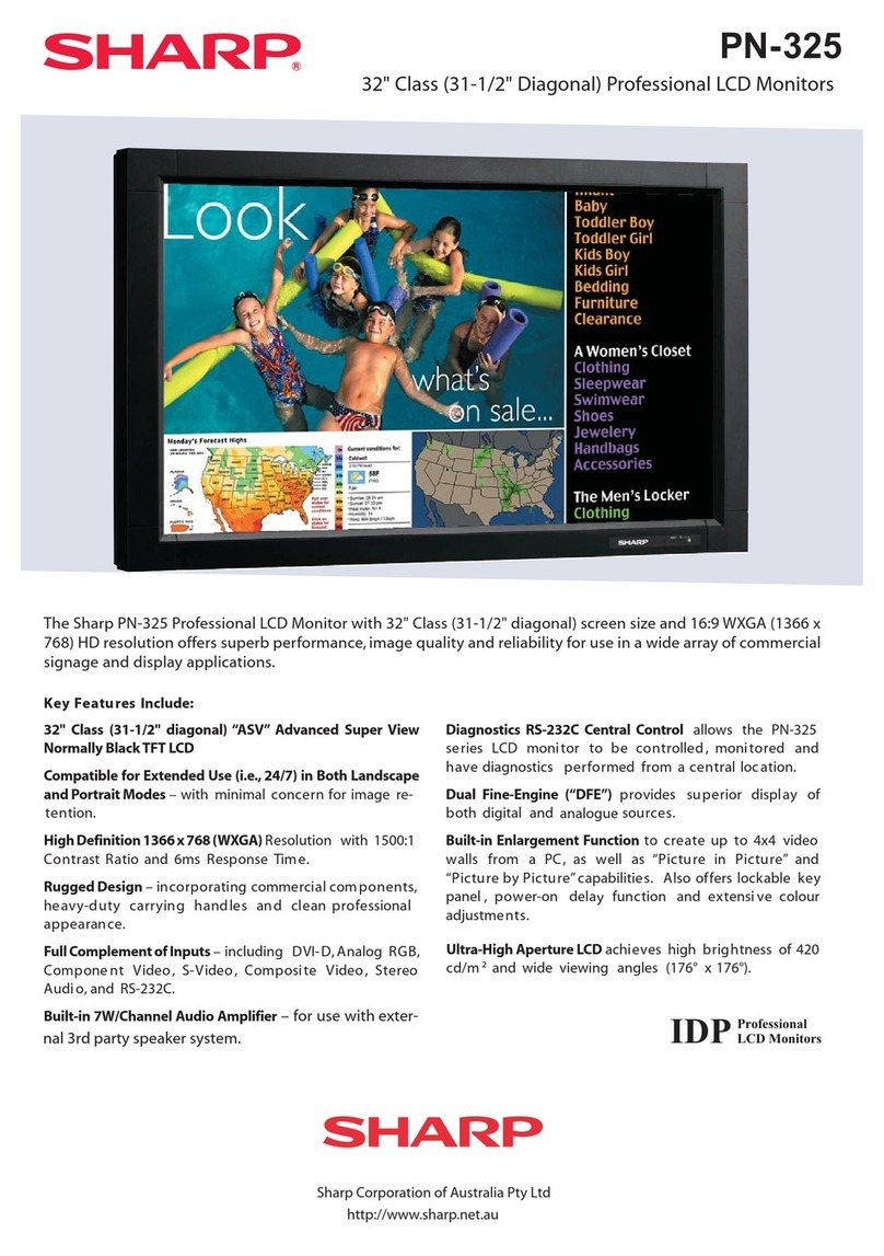 Sharp PN-325 Manual de usuario