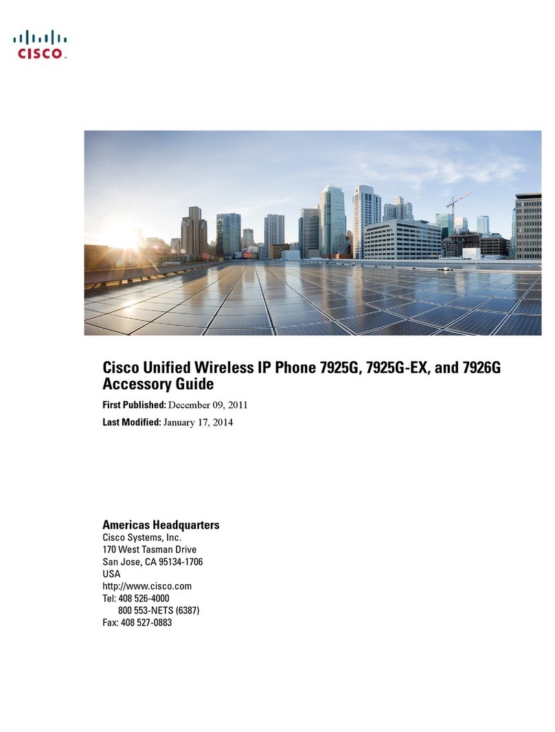 Cisco 7925G - Unified Wireless IP Phone VoIP Manual de usuario