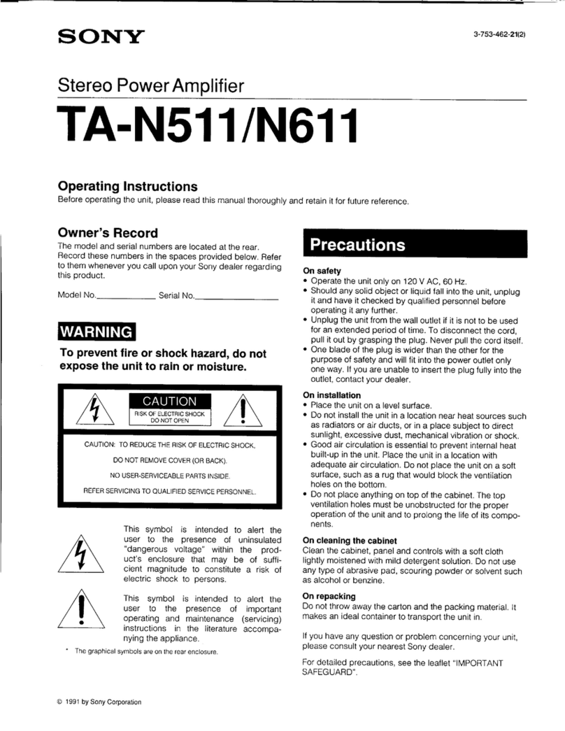 Sony TA-N511 Manual de usuario