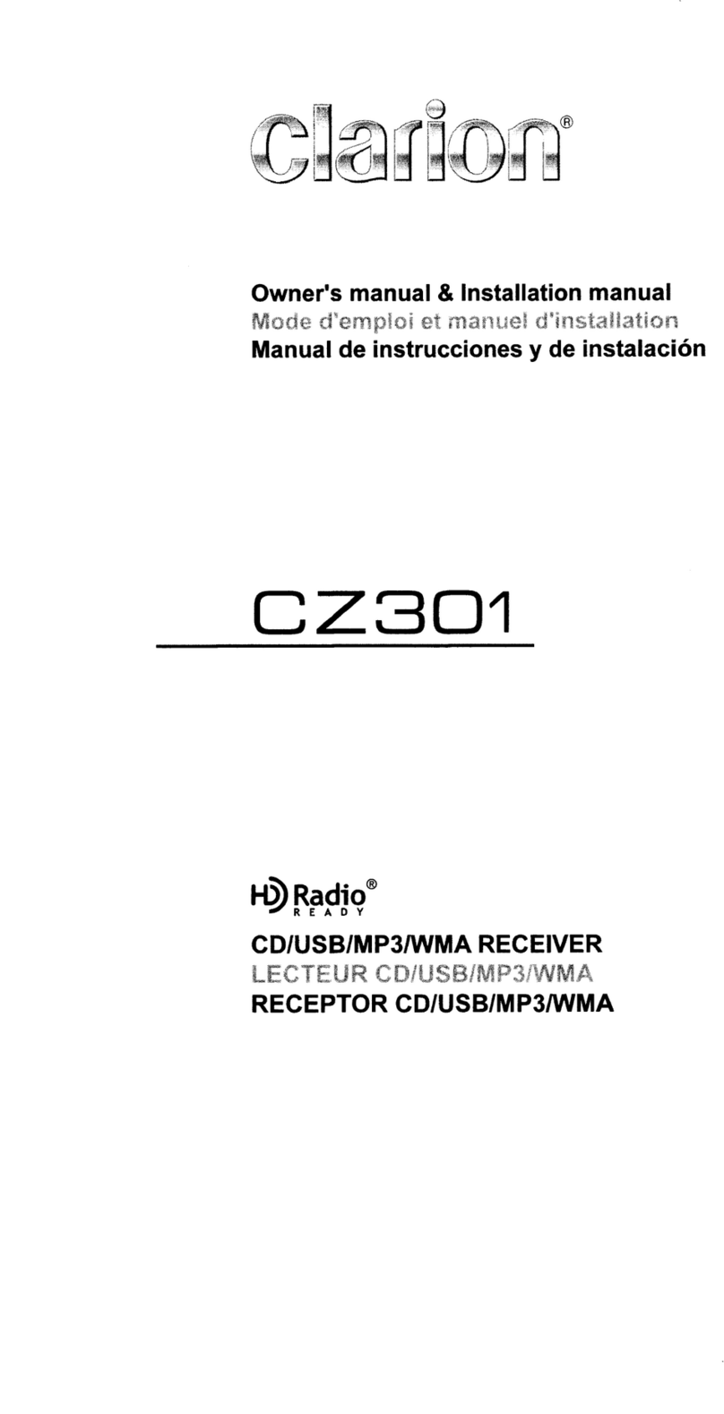 Clarion CZ301 Manual de reparación