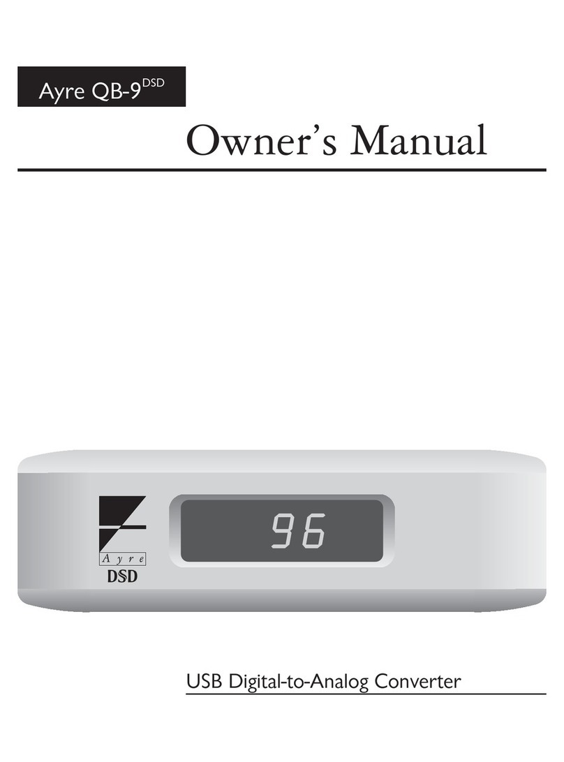 Ayre QB-9DSD Manual de usuario