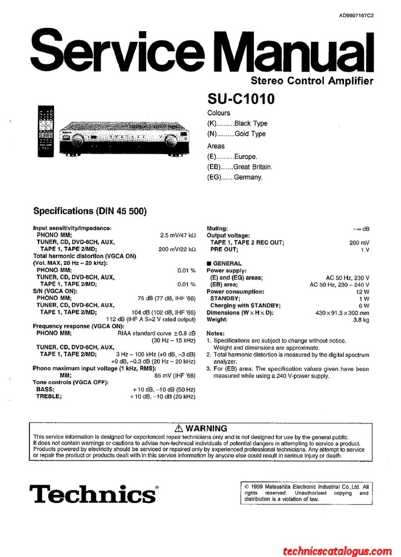 Technics SU-C1010 Manual de usuario