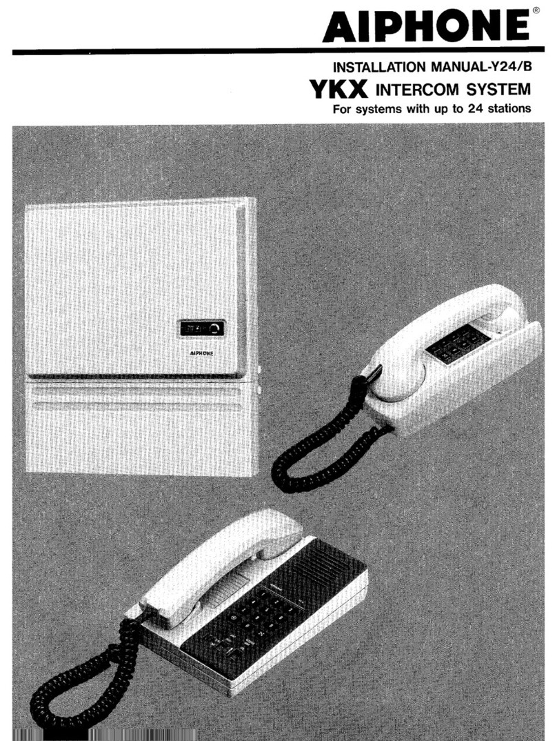 Aiphone YKX Manual de usuario Aiphone YKX Manual de usuario