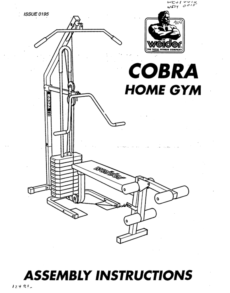 Weider COBRA Manual de usuario