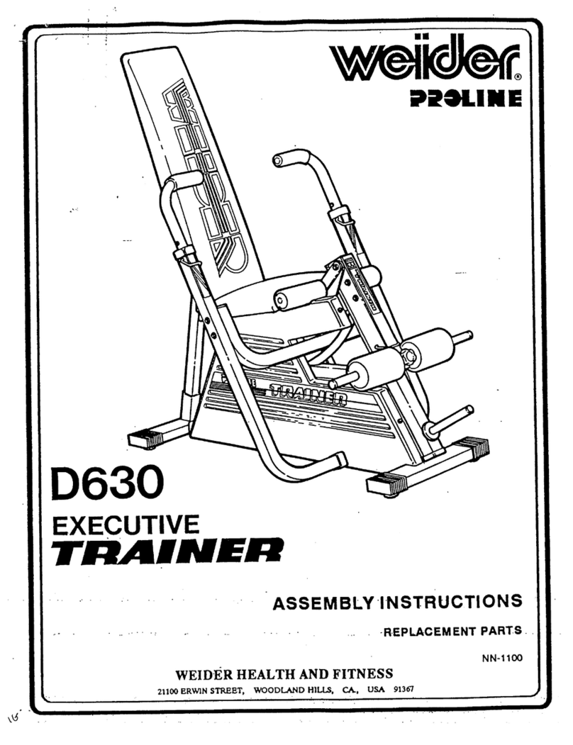 Weider D630 Manual de usuario