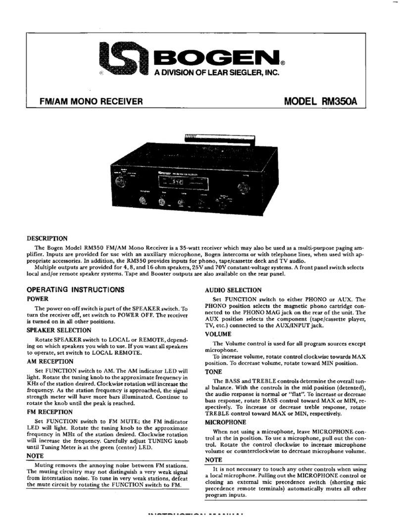 Bogen RM350A Manual de usuario