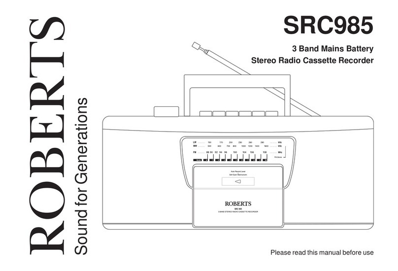 Roberts SRC985 Manual de usuario