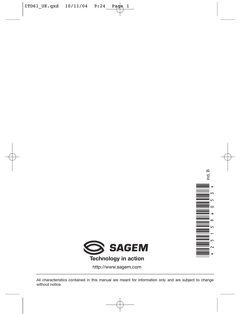 Sagem ITD 58 Manual de usuario