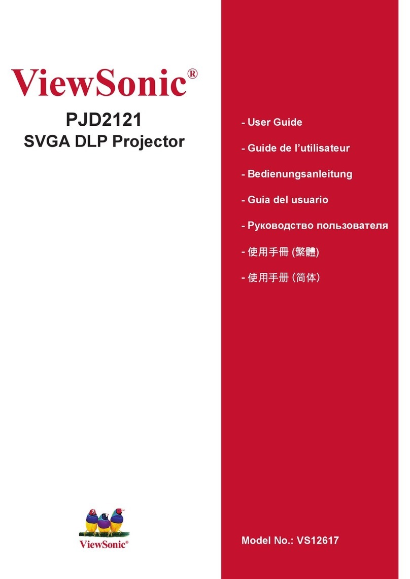 ViewSonic PJD2121 - SVGA DLP Projector Guía de inicio rápido