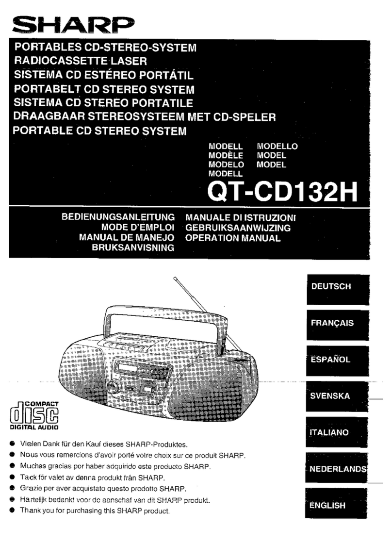 Sharp QT-CD132H Manual de usuario