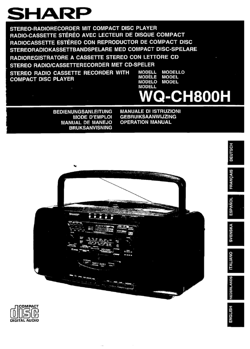 Sharp WQ-CH800H Guía de inicio rápido Sharp WQ-CH800H Guía de inicio rápido