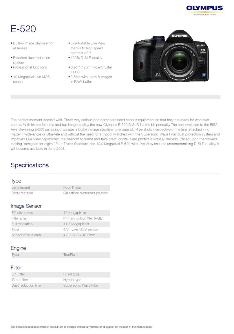 Olympus E420 - Evolt 10MP Digital SLR Camera Manual de usuario