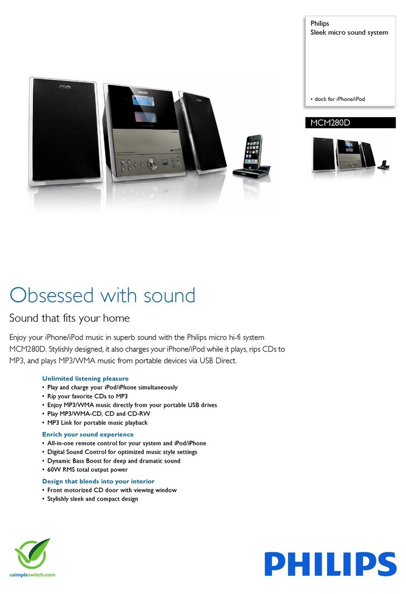 Philips MCM280D/12 Manual de usuario