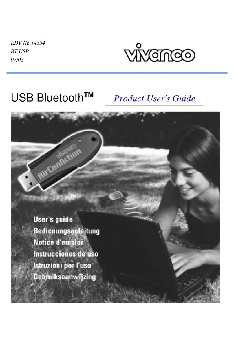 Vivanco USB Bluetooth Manual de usuario