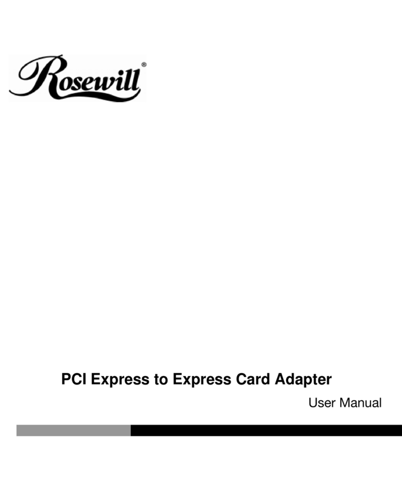 Rosewill RC-510 Manual de usuario