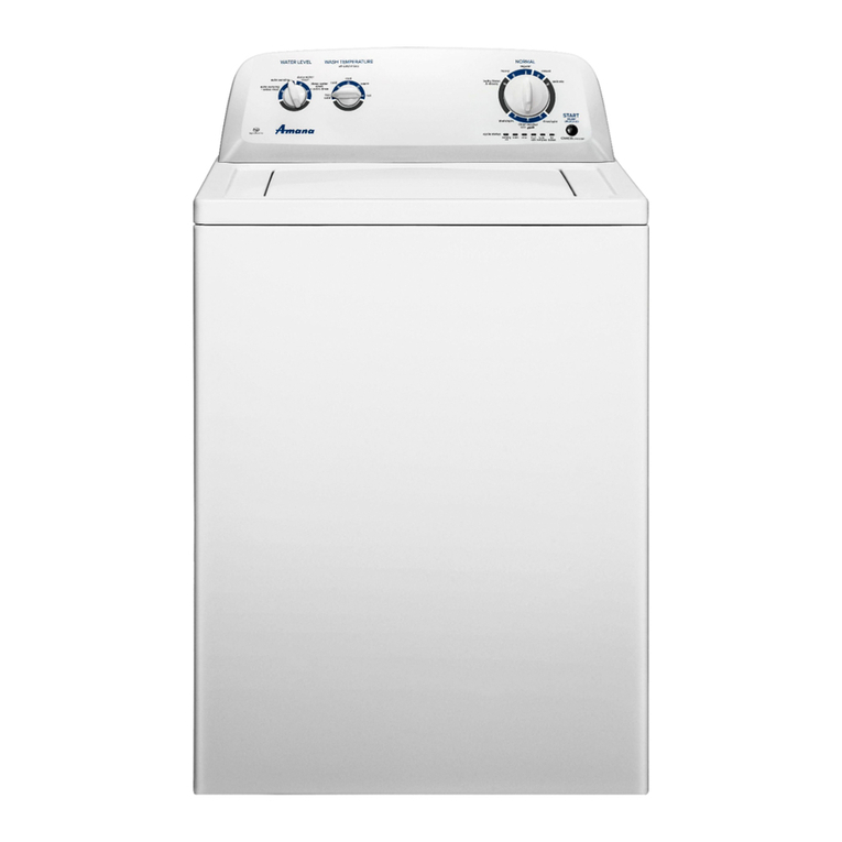 Amana Top-Loading Washer Manual de usuario