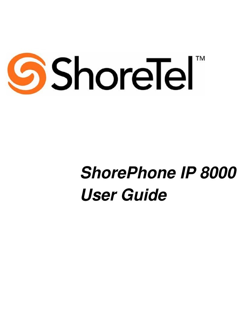 SHORE TEL 8000 Manual de usuario SHORE TEL 8000 Manual de usuario