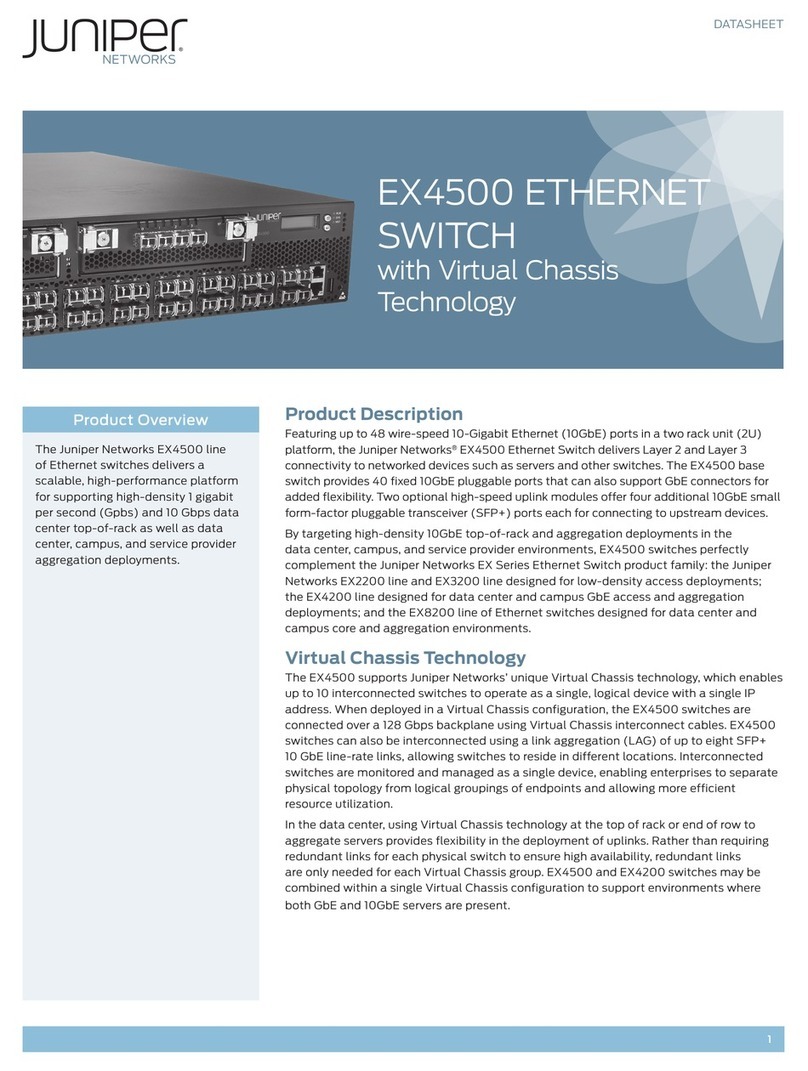 Juniper EX4500 Series Manual de usuario