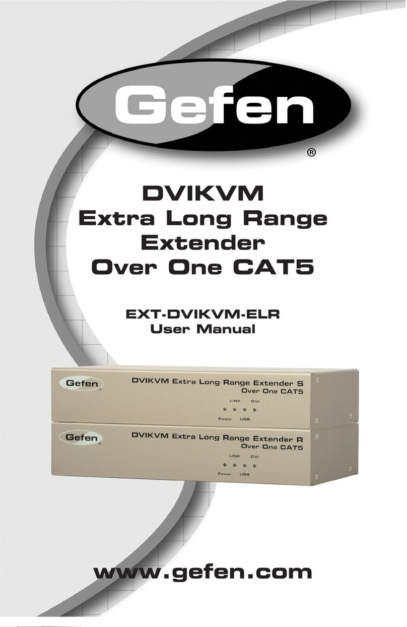 Gefen EXT-DVIKVM-ELR Manual de usuario