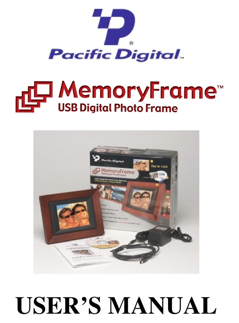 Pacific Digital Digital MemoryFrame Manual de usuario