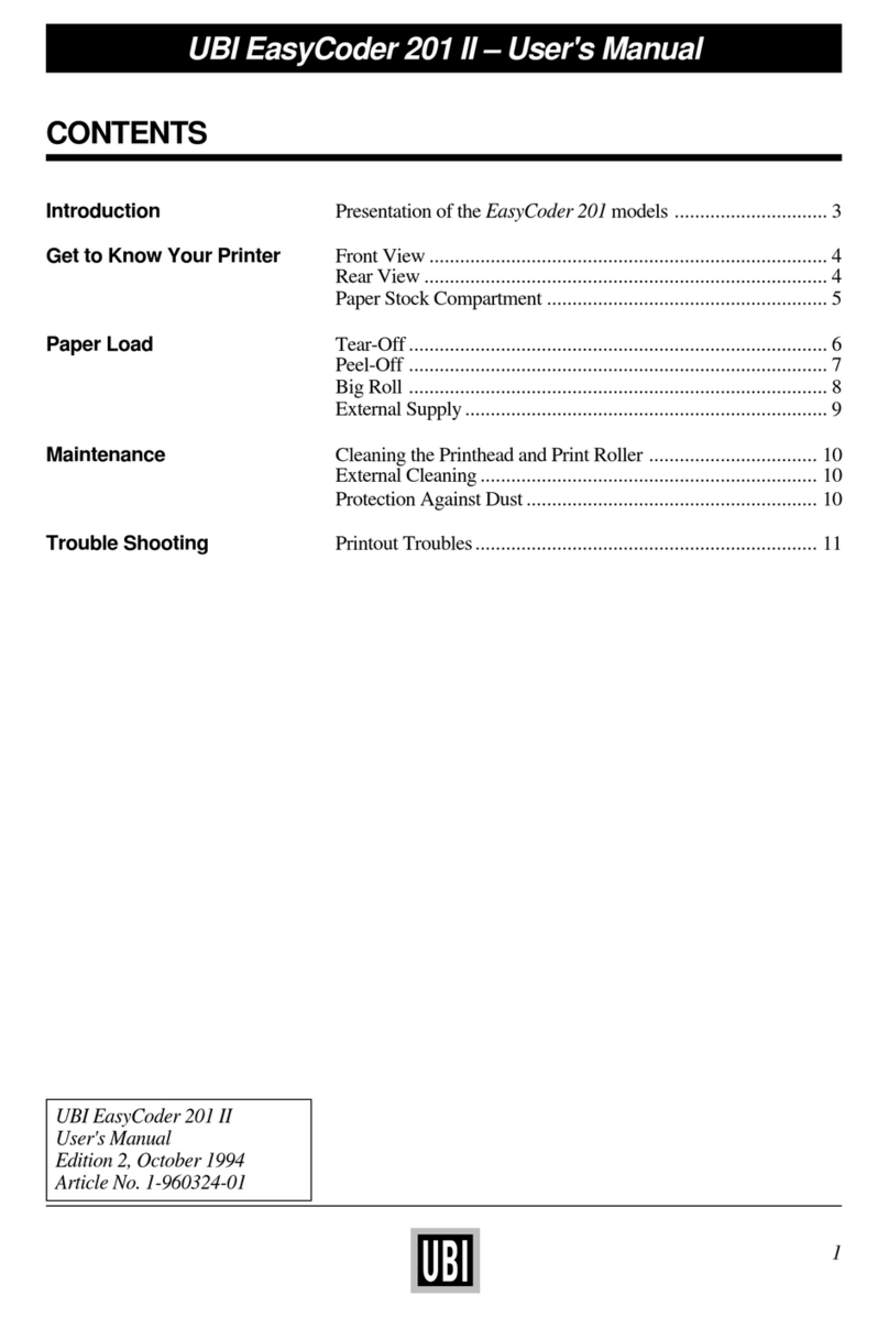 UBI EasyCoder 201 II Manual de usuario