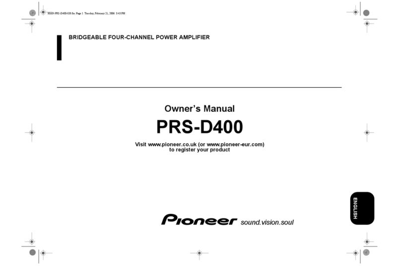 Pioneer PRS-D400 Manual de usuario
