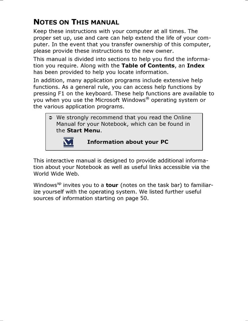 Medion Notebook Computer Manual de usuario