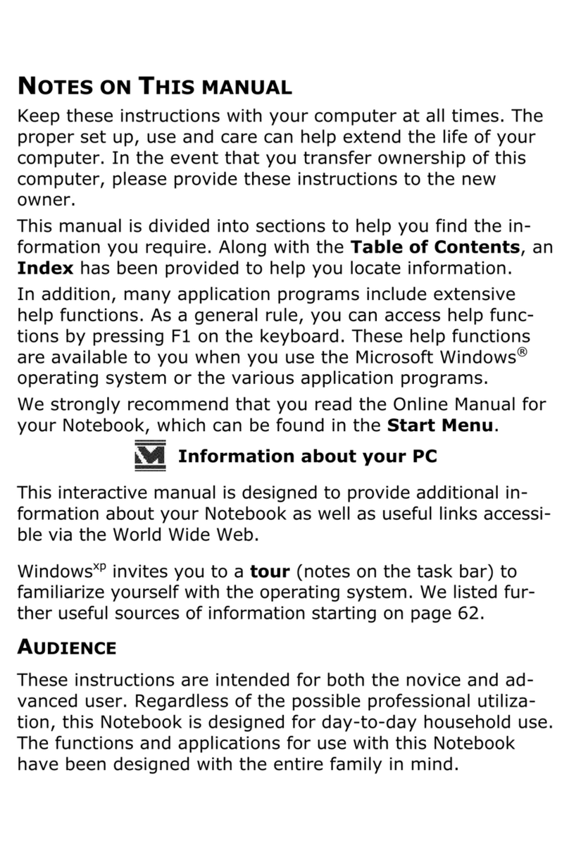 Medion Notebook Computer Manual de usuario