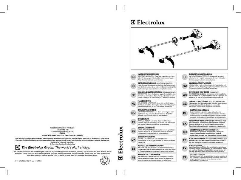 Electrolux Trimmer Manual de usuario