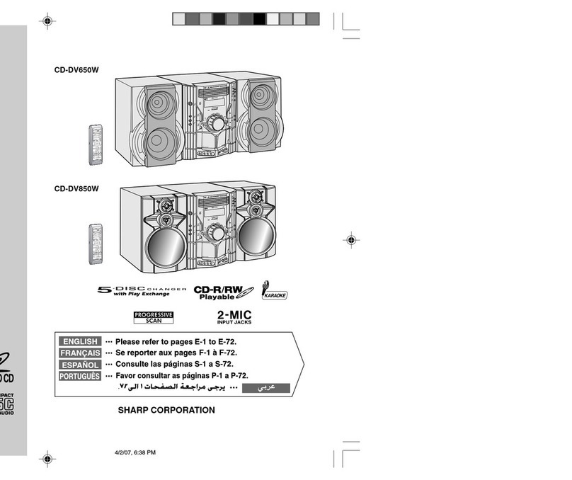 Sharp CD-DV650W Manual de usuario