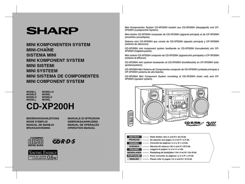 Sharp CD-XP200H Manual de usuario