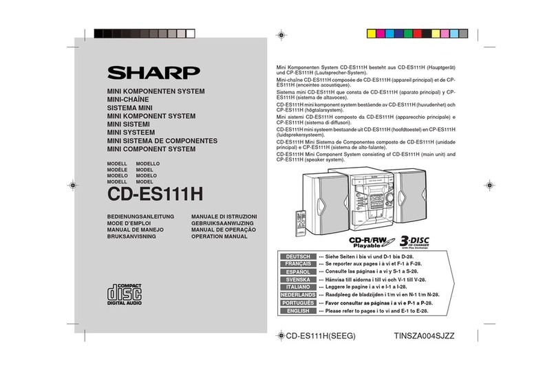 Sharp CD-ES111H Manual de usuario