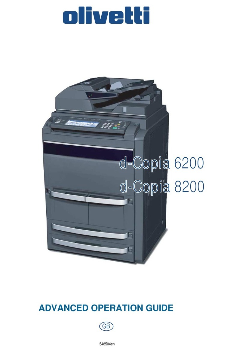 Olivetti D-COPIA 8200 Manual de usuario