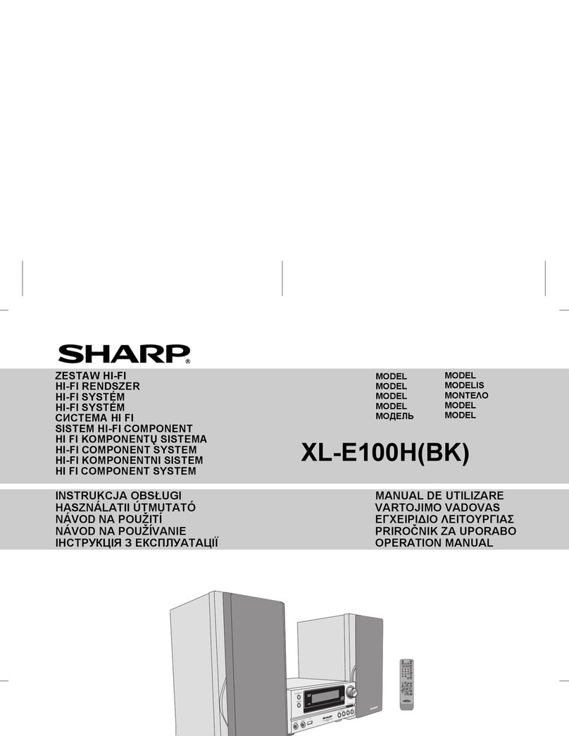 Sharp XL-E100H(BK) Manual de usuario