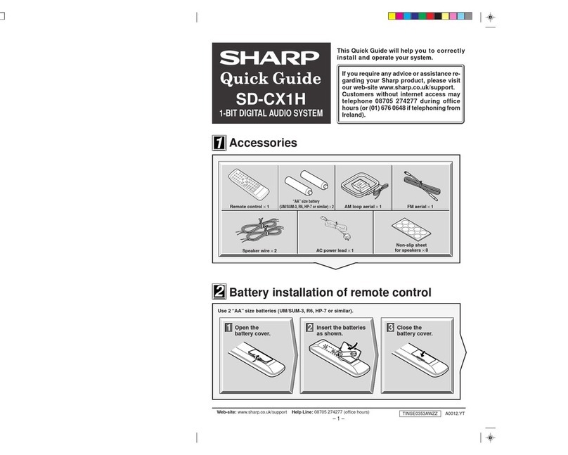 Sharp SD-CX1H Manual de usuario