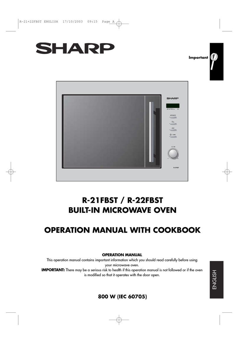 Sharp R-21FBST Manual de instrucciones