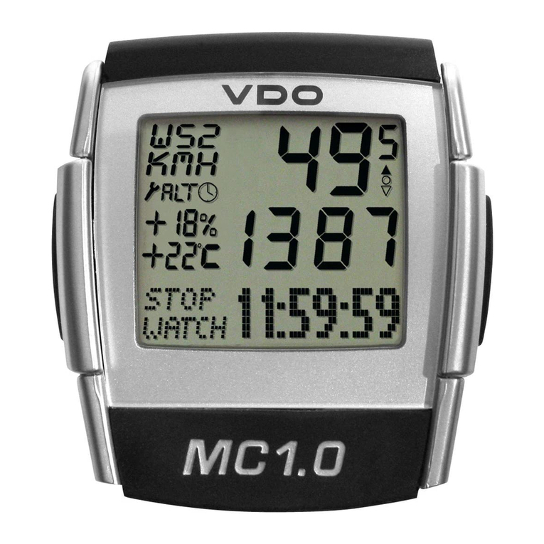 VDO Cyclecomputing MC1.0 Manual de usuario