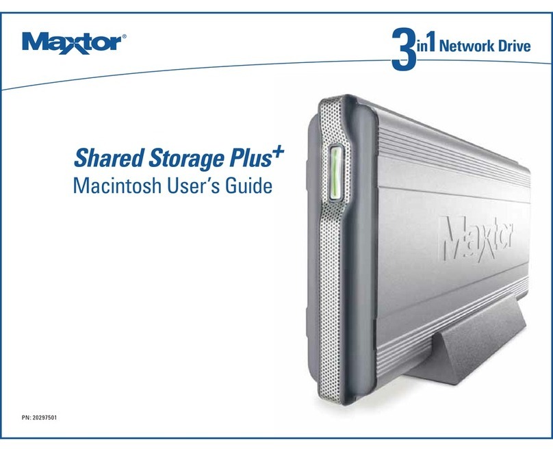 Maxtor Shared Storage Plus+ Manual de usuario Maxtor Shared Storage Plus+ Manual de usuario