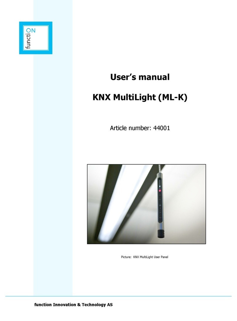 function Innovation & Technology AS KNX MultiLight Manual de usuario