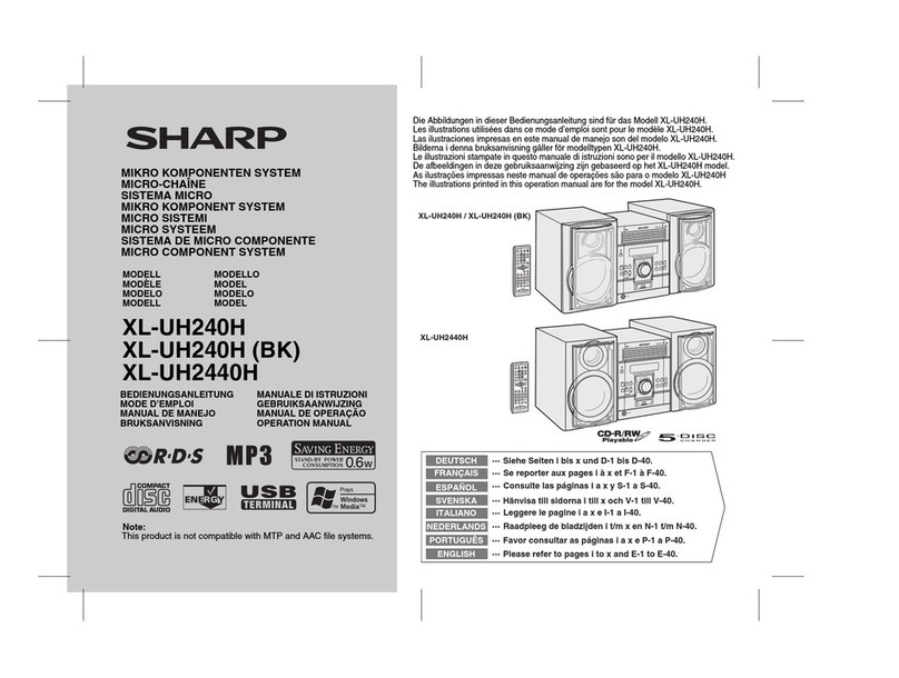 Sharp XL-UH240H Manual de usuario