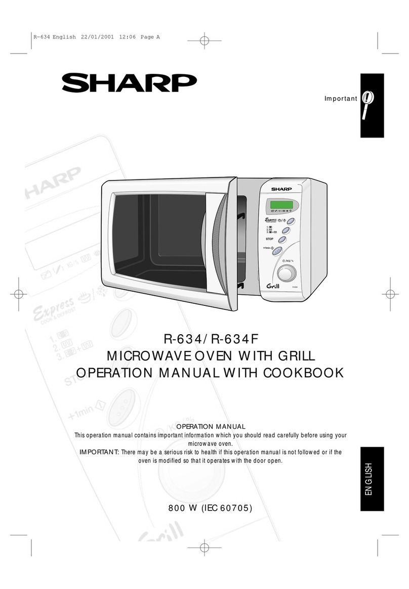 Sharp R-634 Manual de instrucciones