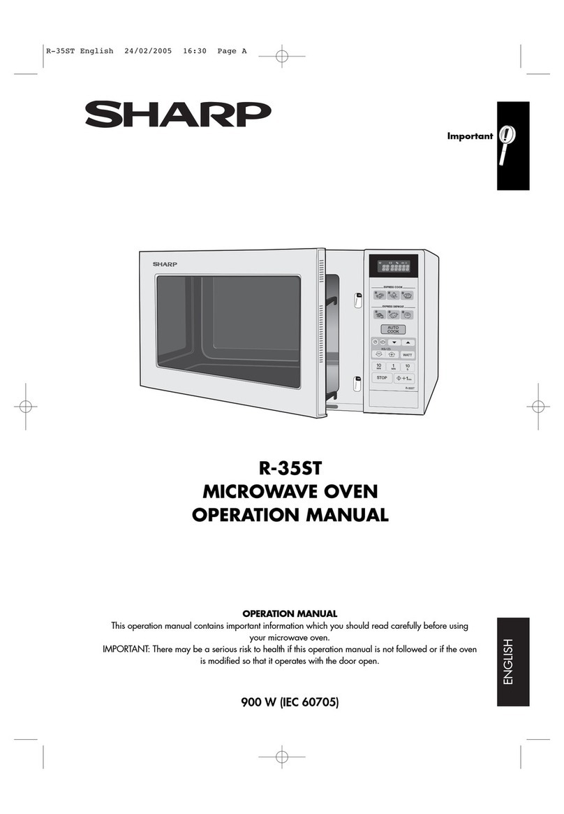 Sharp R-35ST Manual de usuario