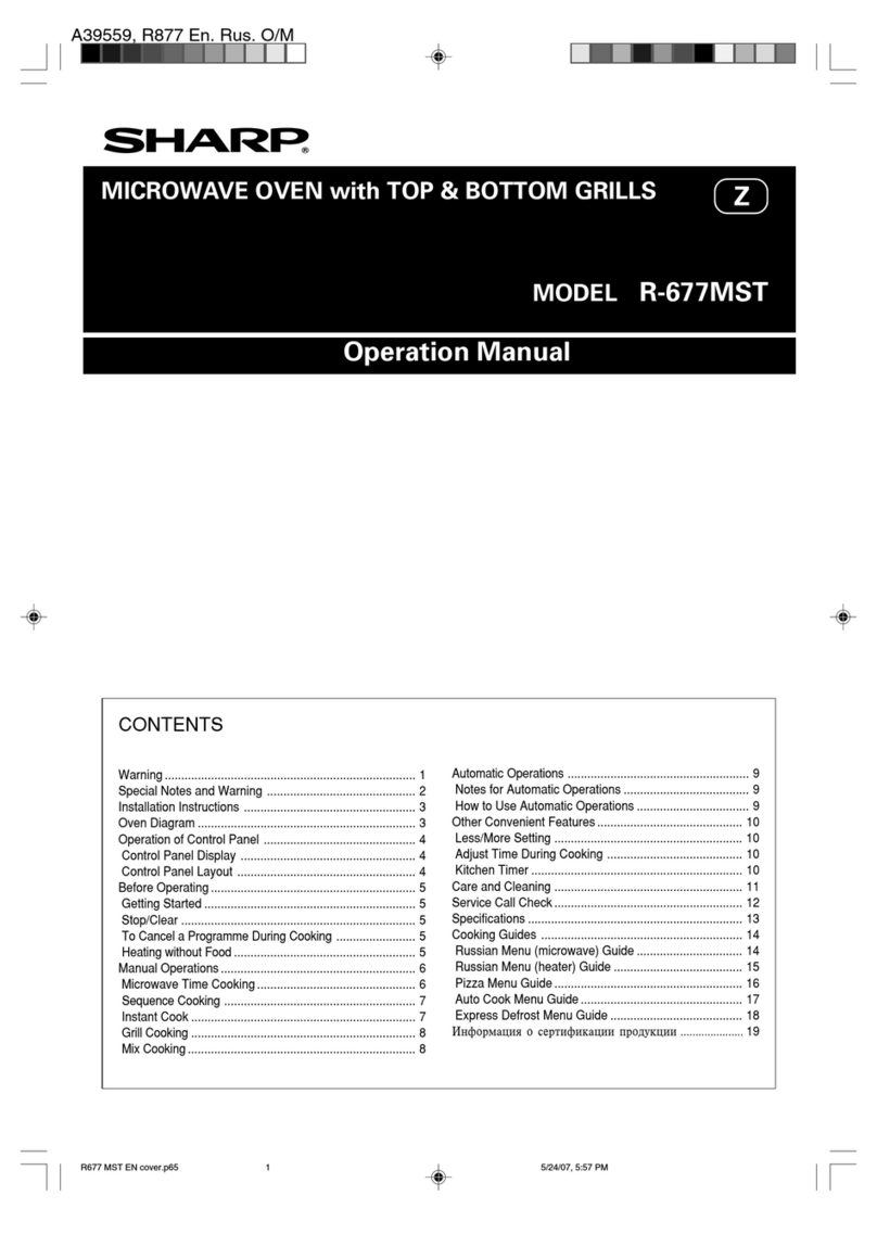 Sharp R-677MST Manual de usuario