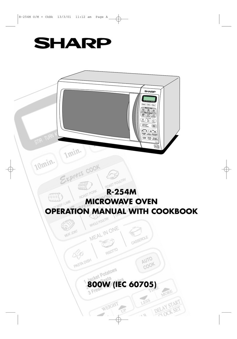 Sharp R-254M Manual de instrucciones