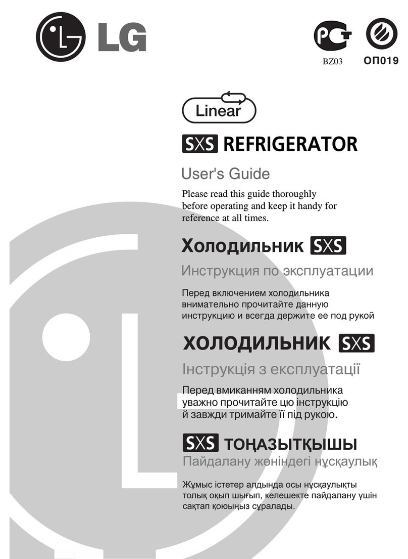 LG REFRIGERATOR Manual de usuario