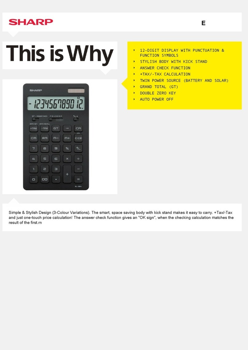 Sharp EL-364BBK Manual de usuario