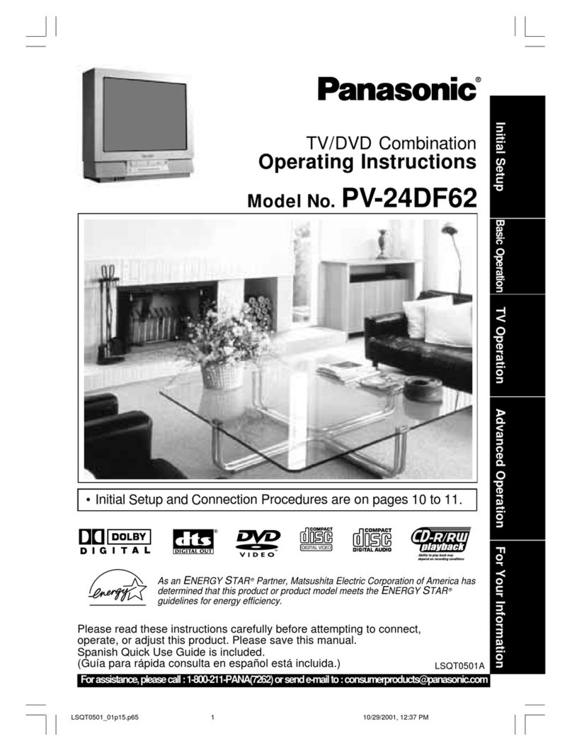 Panasonic PV24DF62 - DVD COMBO Manual de usuario
