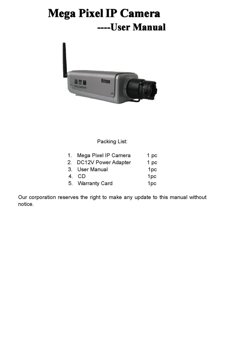 HISTREAM Mega Pixel IP Camera Manual de usuario